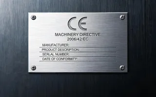 CE 2006/42/EC machinery directive mark